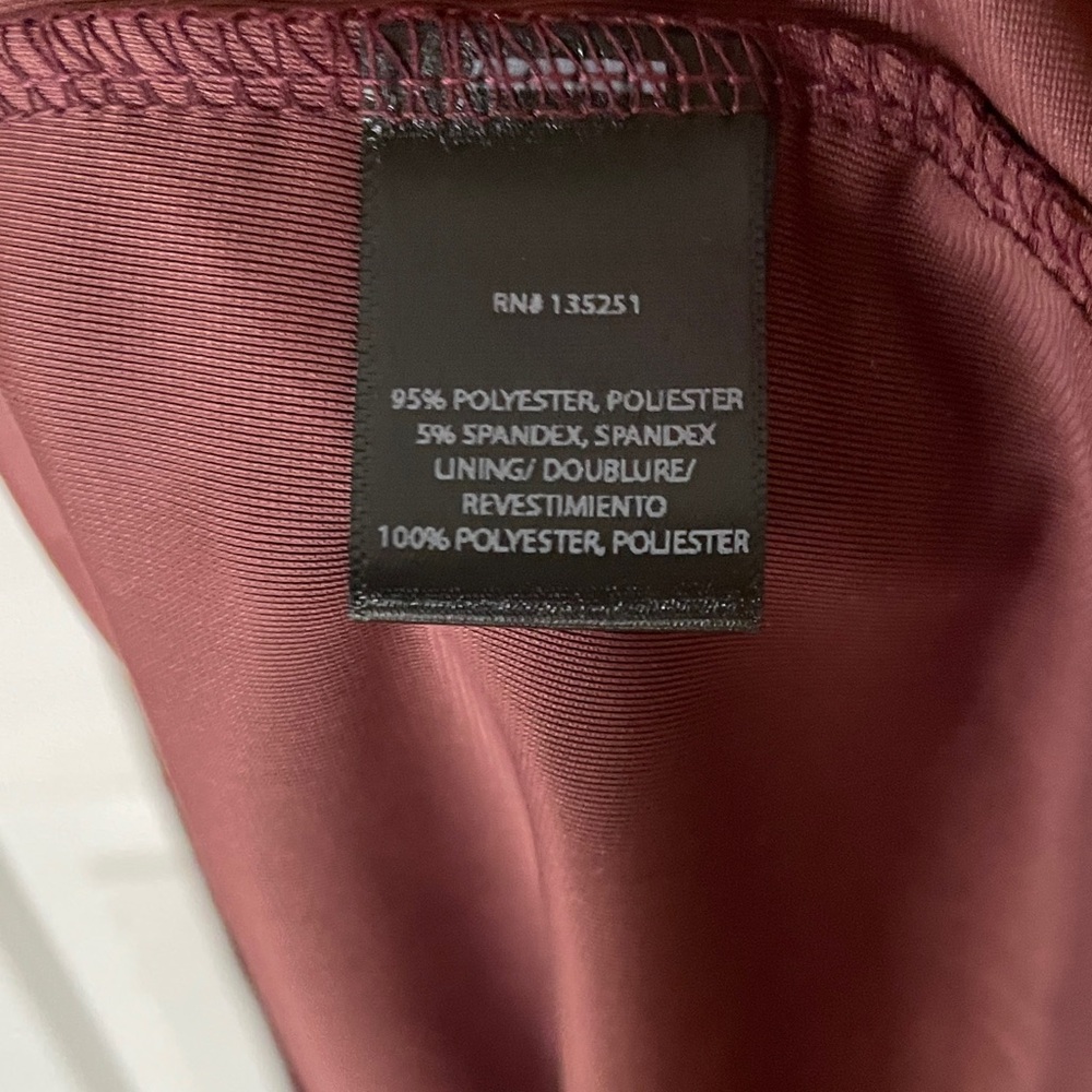FLASH SALE! Luxurious Maxi Dress in Rich Burgundy - Picture 3 of 4